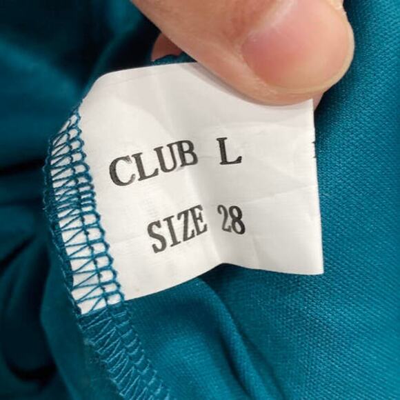 NWT Lace Maxi Dress Plus Size 28 Teal Green Short Sleeve Club L 374 - Picture 5 of 11